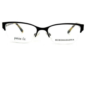 BCBGMAXAZRIA LAUREN Black‎ Eyeglasses Frames Half rim 48-16-135mm 20577